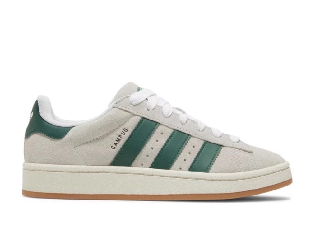 Adidas Campus 00s "Crystal White Dark Green"