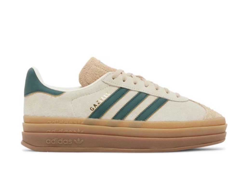 Adidas Gazelle Bold "Cream Collegiate Green"